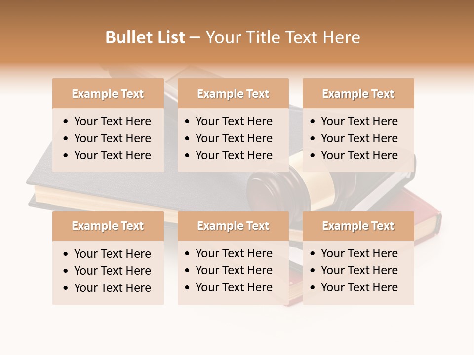 Book Vintage Justice PowerPoint Template