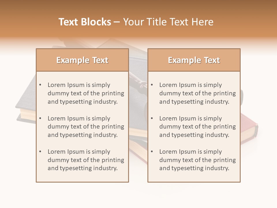 Book Vintage Justice PowerPoint Template