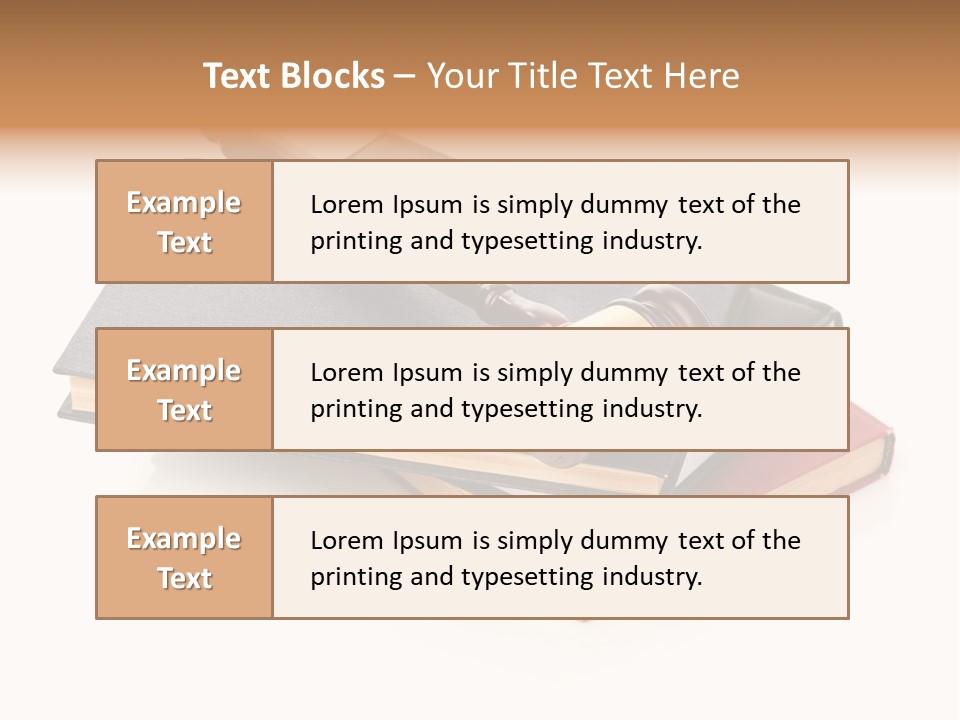 Book Vintage Justice PowerPoint Template