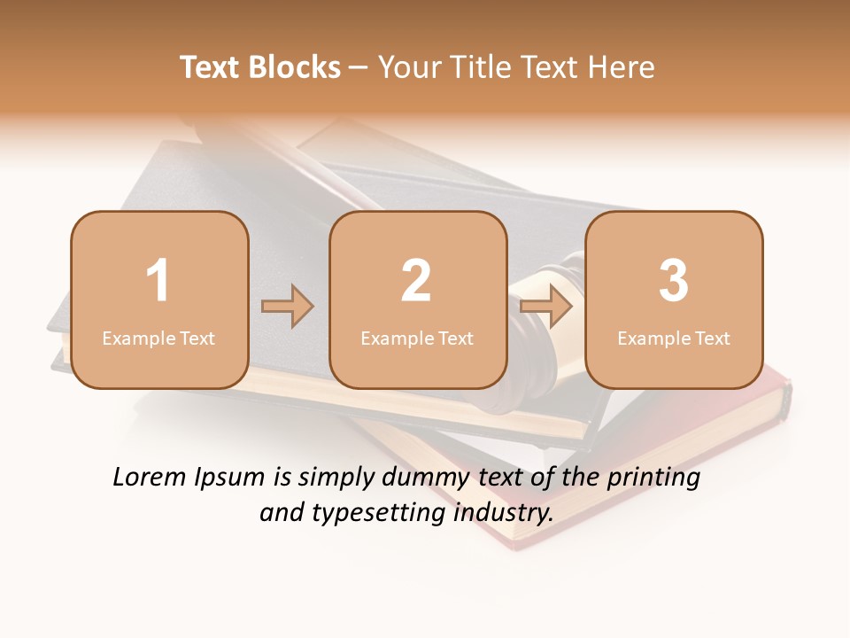 Book Vintage Justice PowerPoint Template