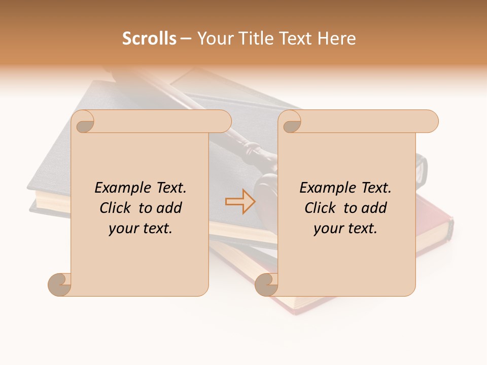 Book Vintage Justice PowerPoint Template