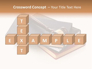 Book Vintage Justice PowerPoint Template