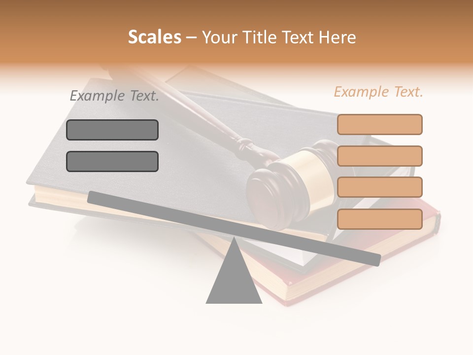 Book Vintage Justice PowerPoint Template