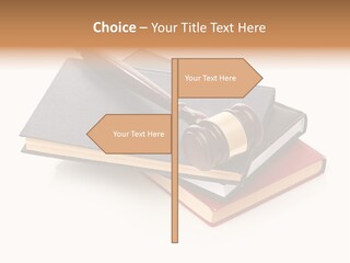 Book Vintage Justice PowerPoint Template