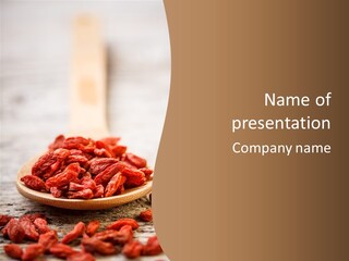 Goji Tibetan Tablespoon PowerPoint Template