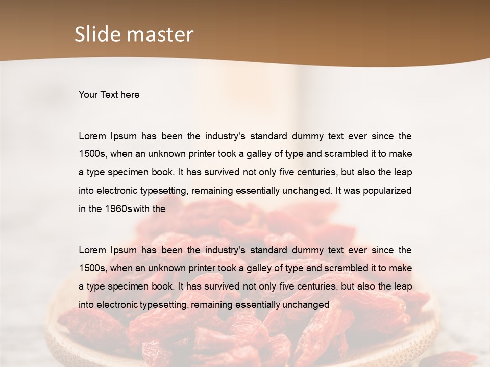 Goji Tibetan Tablespoon PowerPoint Template