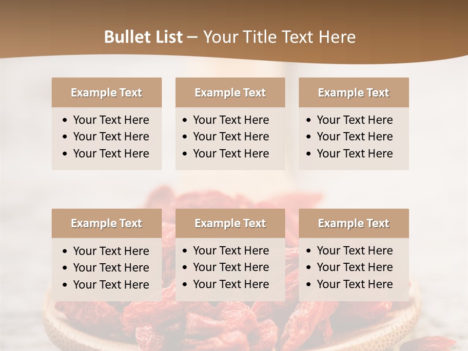 Goji Tibetan Tablespoon PowerPoint Template
