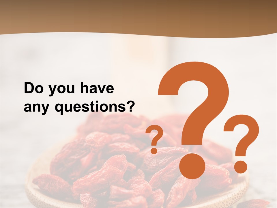 Goji Tibetan Tablespoon PowerPoint Template