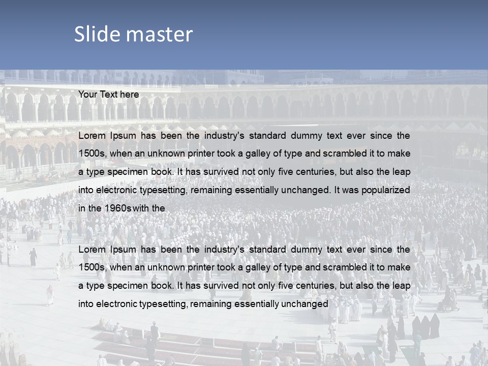 Middle Eastern Background Unique PowerPoint Template