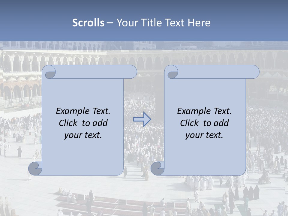 Middle Eastern Background Unique PowerPoint Template