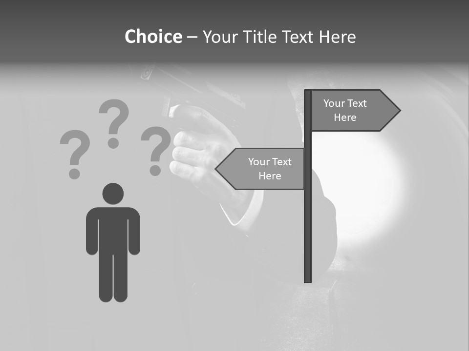 Undercover Armed Revolver PowerPoint Template