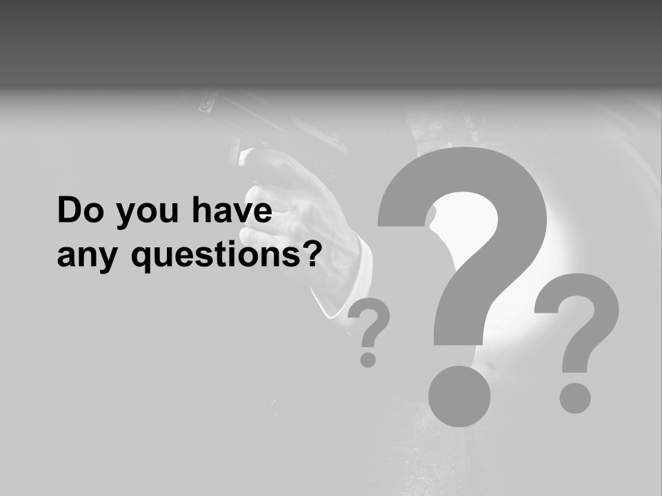 Undercover Armed Revolver PowerPoint Template