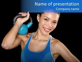 Bell Multiracial Working Out PowerPoint Template