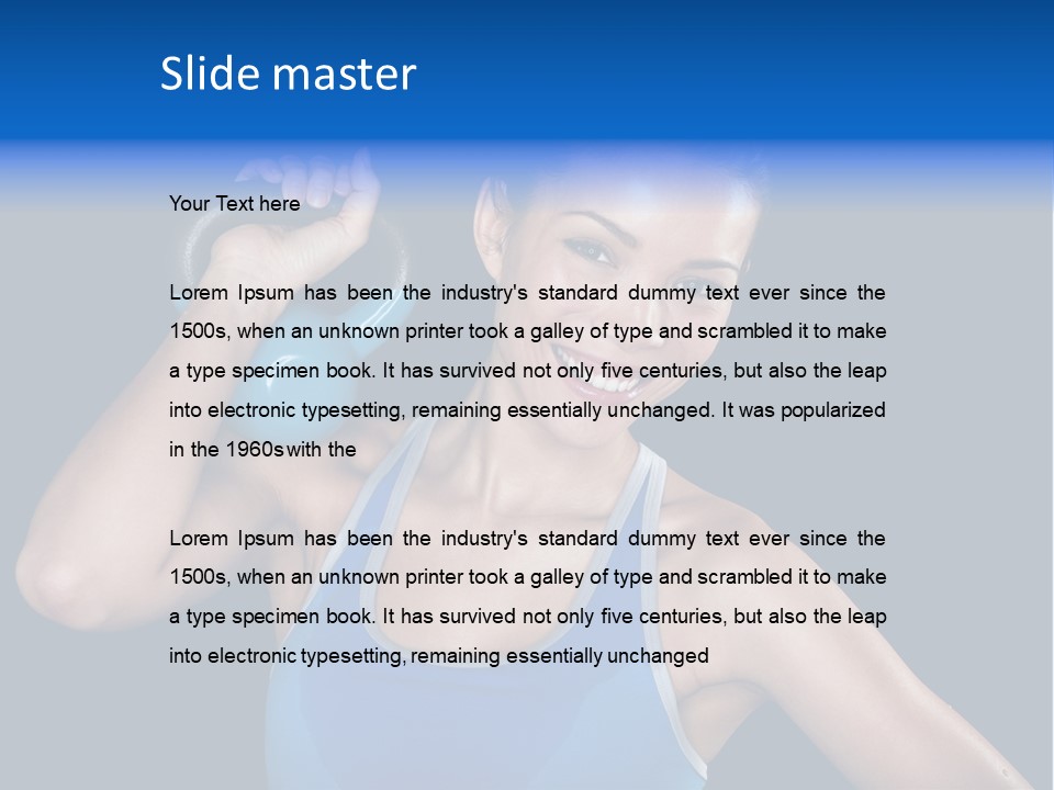 Bell Multiracial Working Out PowerPoint Template