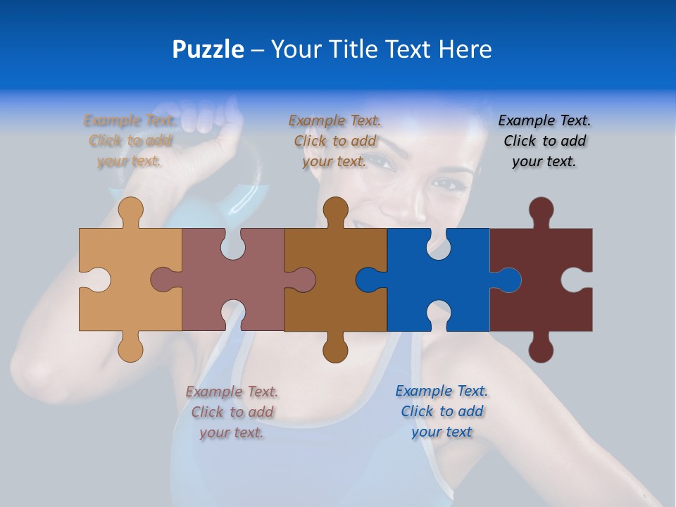Bell Multiracial Working Out PowerPoint Template