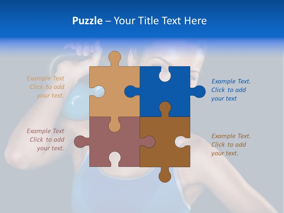 Bell Multiracial Working Out PowerPoint Template