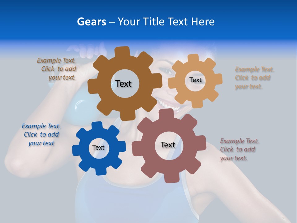 Bell Multiracial Working Out PowerPoint Template