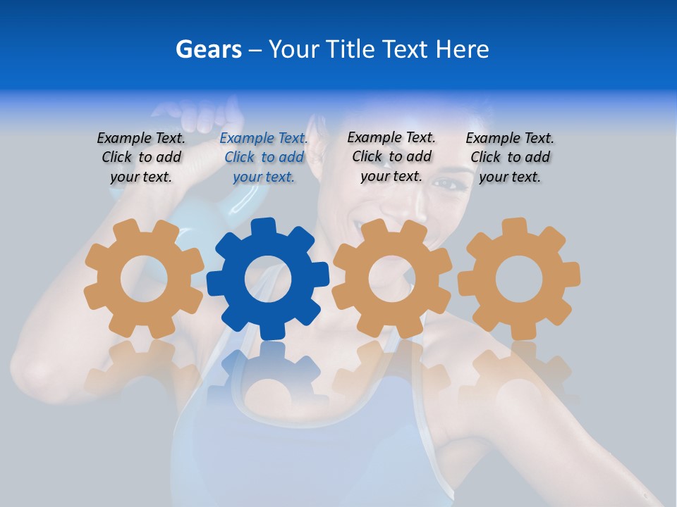 Bell Multiracial Working Out PowerPoint Template