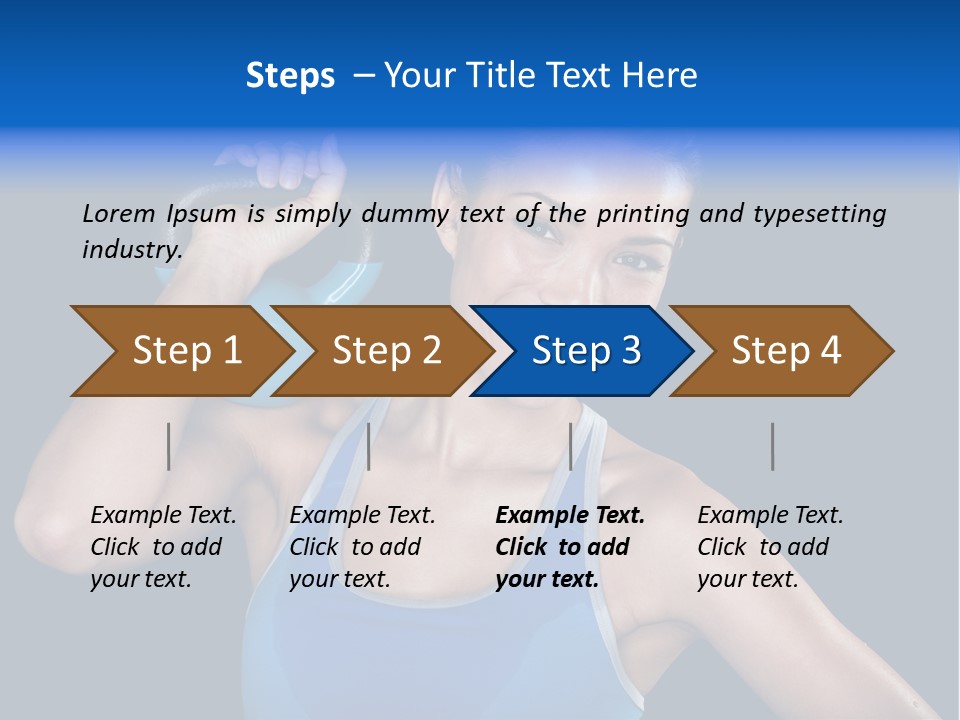 Bell Multiracial Working Out PowerPoint Template