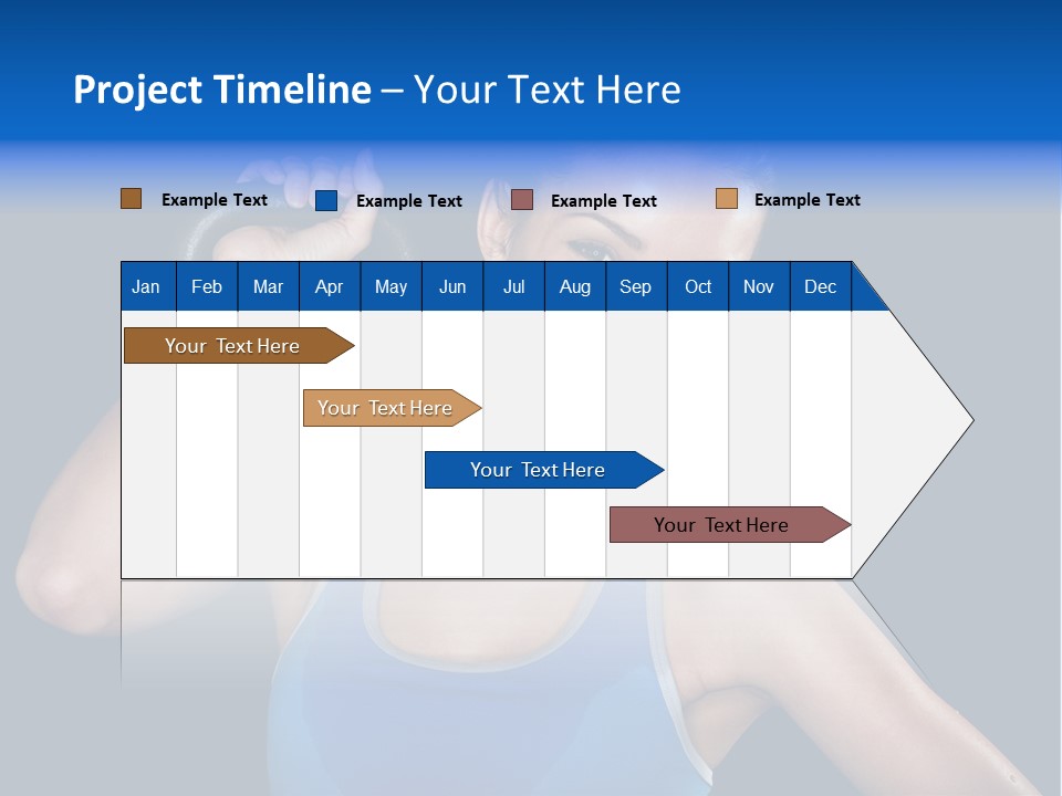 Bell Multiracial Working Out PowerPoint Template