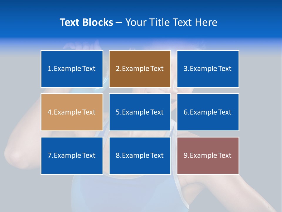 Bell Multiracial Working Out PowerPoint Template