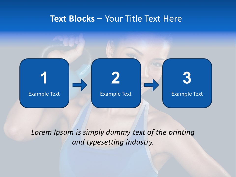 Bell Multiracial Working Out PowerPoint Template