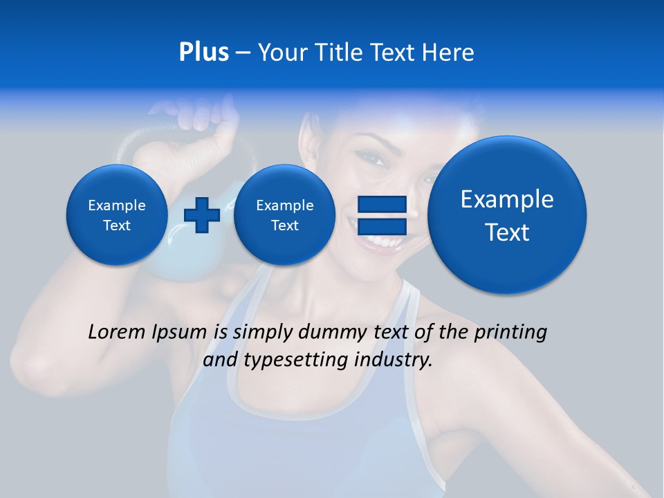 Bell Multiracial Working Out PowerPoint Template