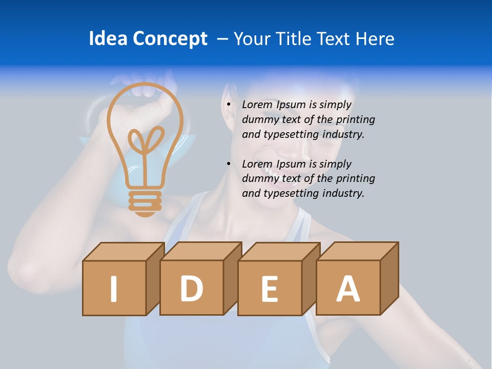 Bell Multiracial Working Out PowerPoint Template