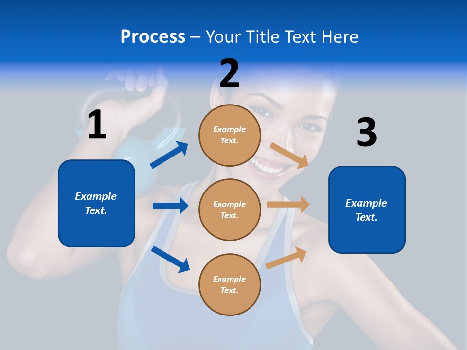 Bell Multiracial Working Out PowerPoint Template