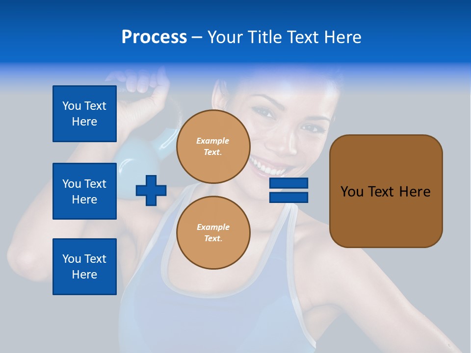 Bell Multiracial Working Out PowerPoint Template