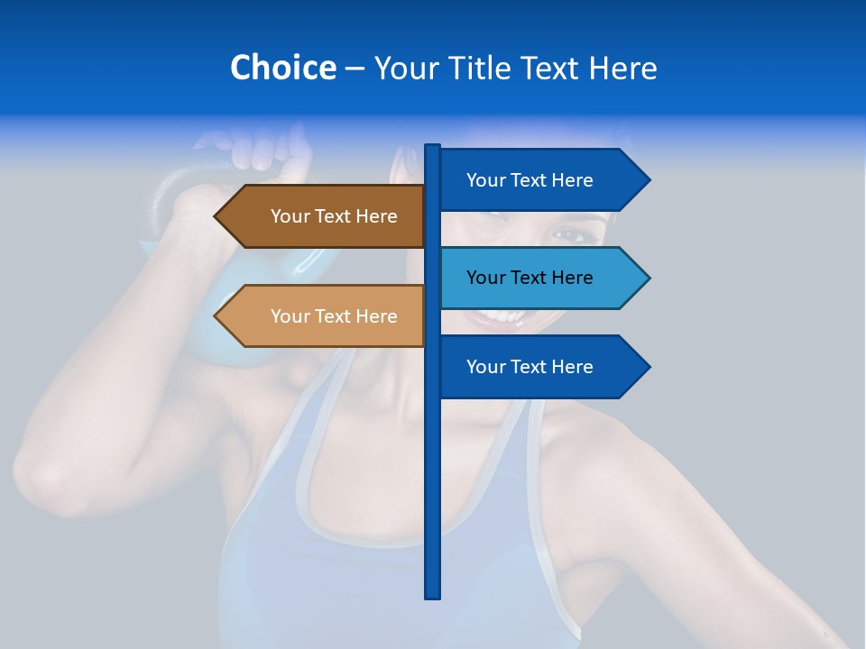 Bell Multiracial Working Out PowerPoint Template