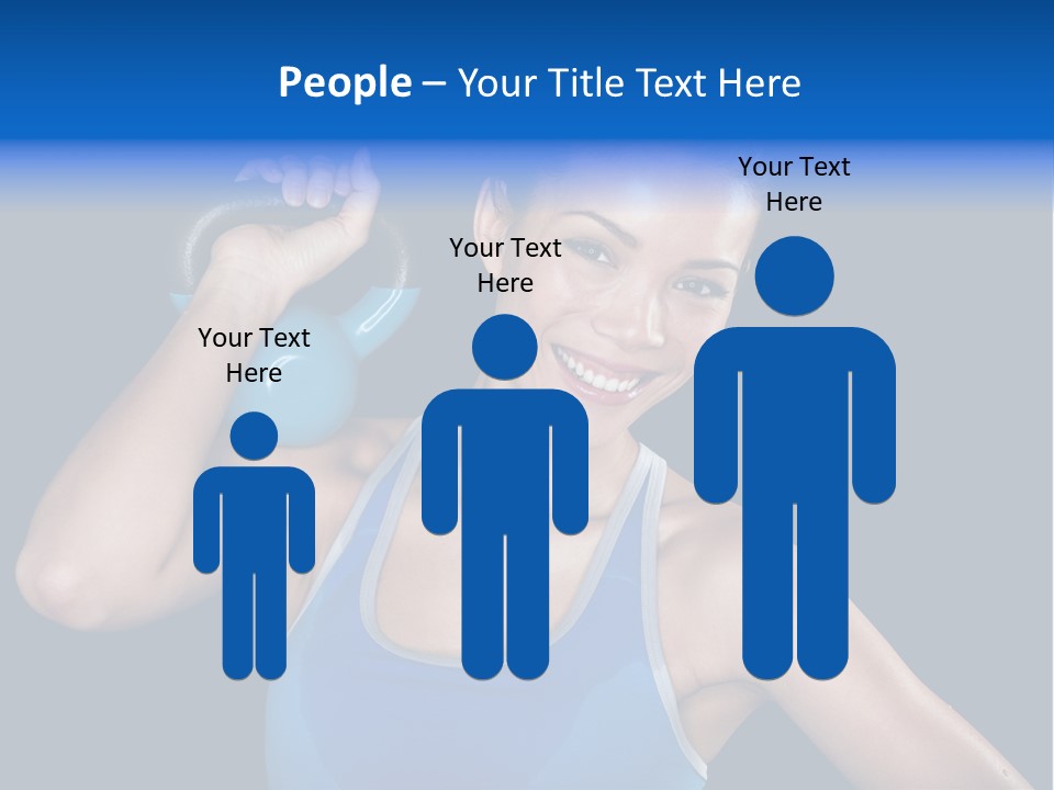 Bell Multiracial Working Out PowerPoint Template