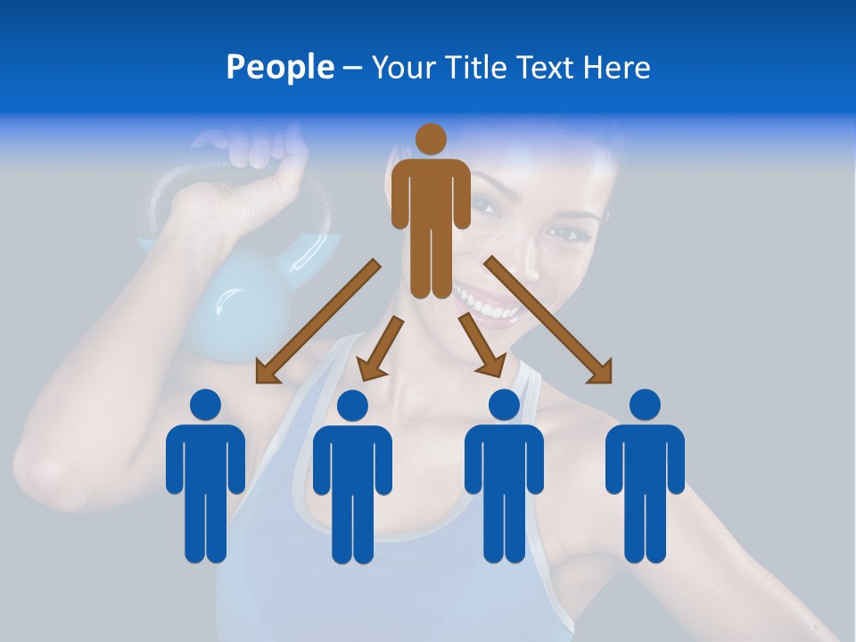 Bell Multiracial Working Out PowerPoint Template