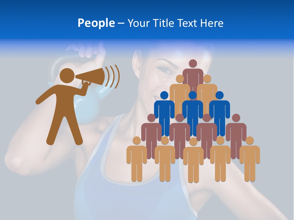 Bell Multiracial Working Out PowerPoint Template