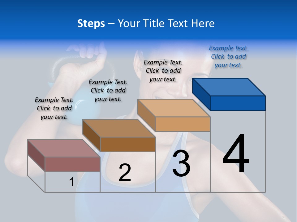 Bell Multiracial Working Out PowerPoint Template