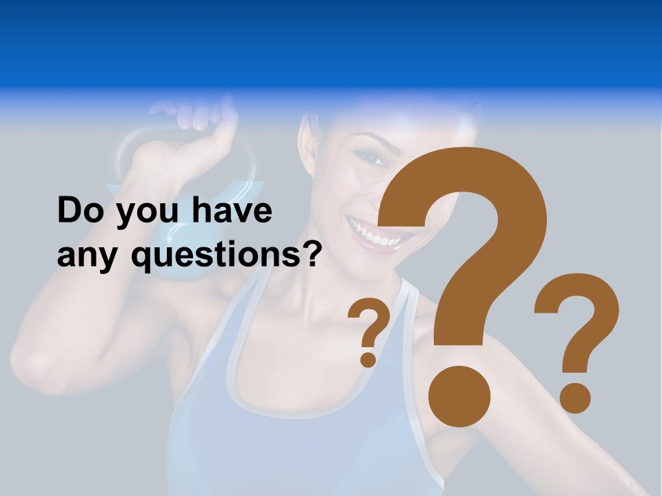 Bell Multiracial Working Out PowerPoint Template