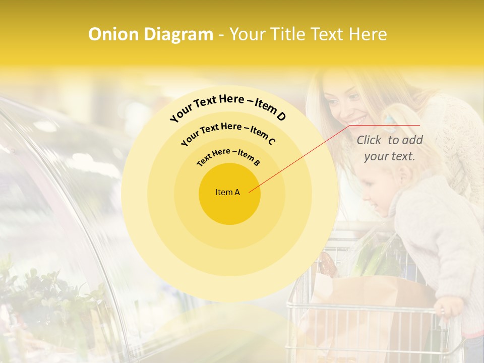 Girl Customer Supermarket PowerPoint Template