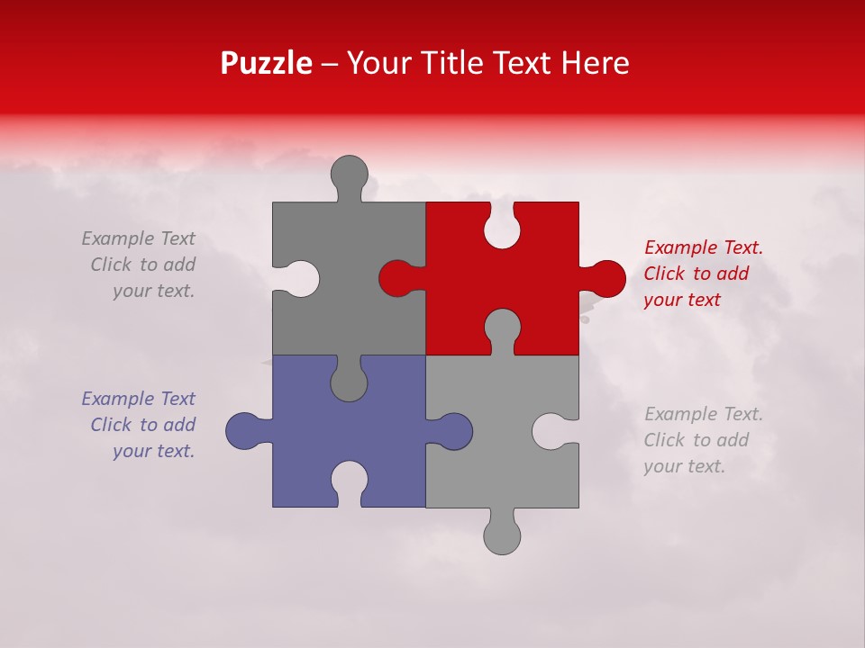 Blue Airliner Color PowerPoint Template