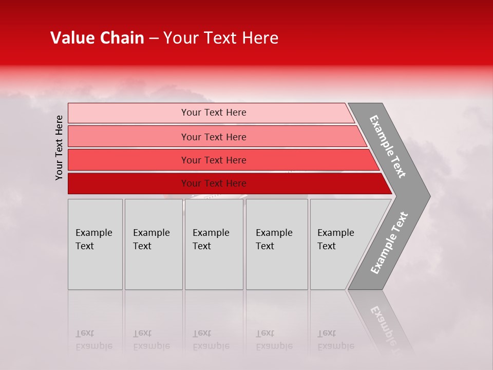Blue Airliner Color PowerPoint Template
