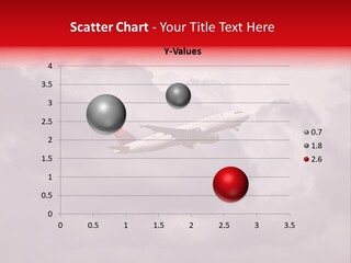 Blue Airliner Color PowerPoint Template