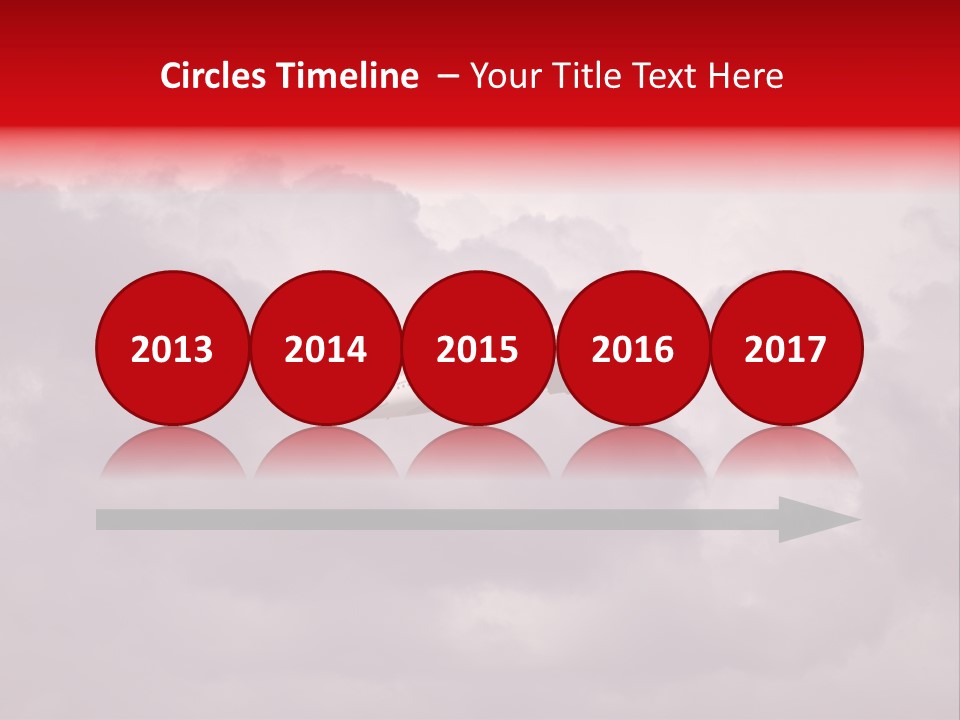 Blue Airliner Color PowerPoint Template