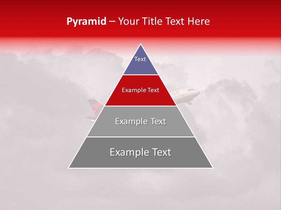 Blue Airliner Color PowerPoint Template