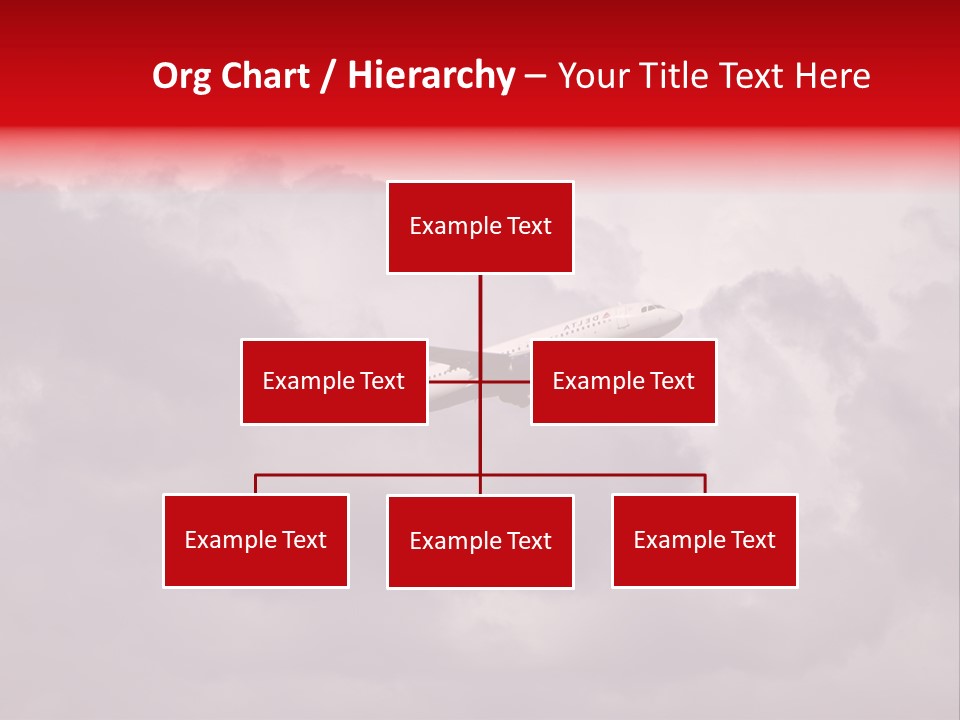 Blue Airliner Color PowerPoint Template