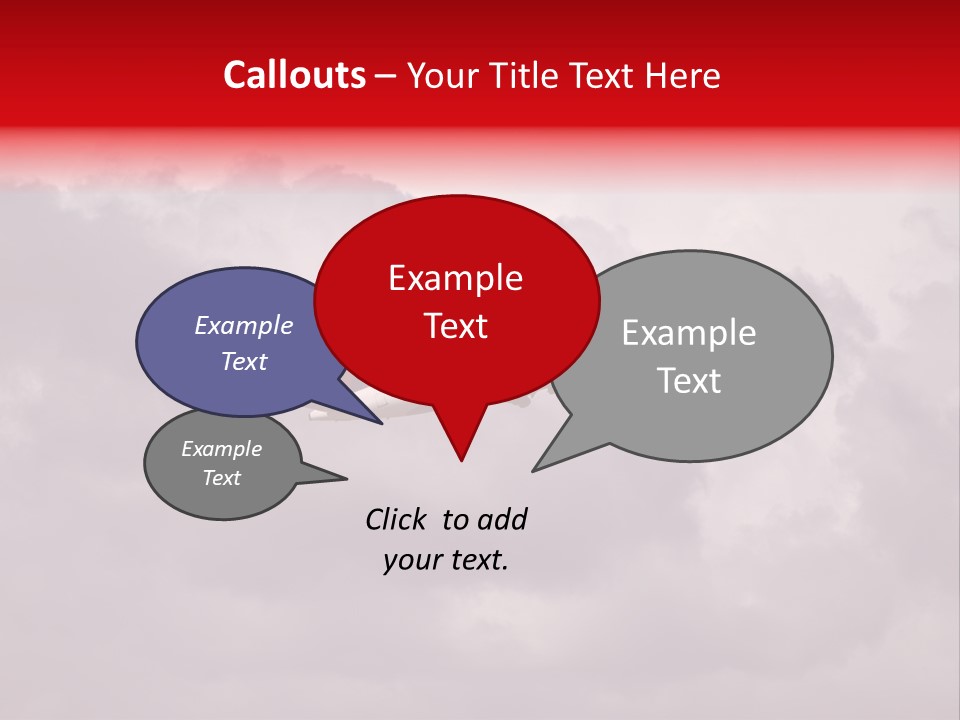 Blue Airliner Color PowerPoint Template