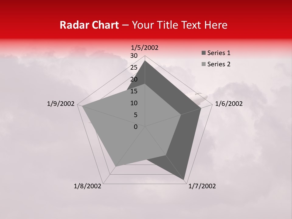 Blue Airliner Color PowerPoint Template