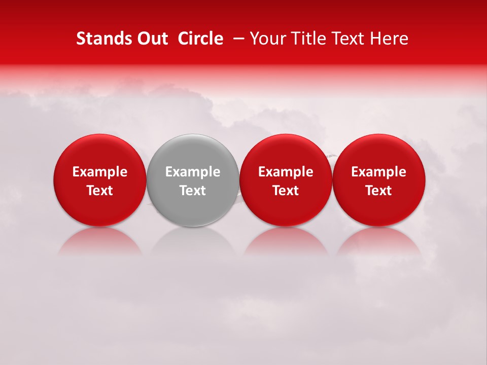 Blue Airliner Color PowerPoint Template