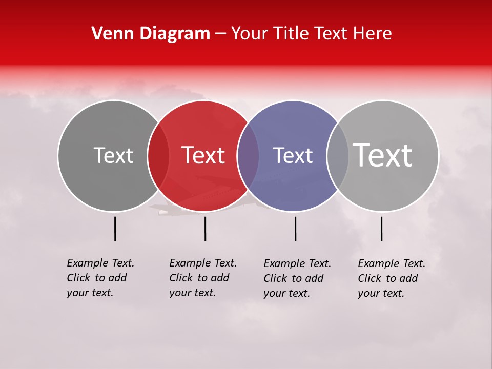 Blue Airliner Color PowerPoint Template