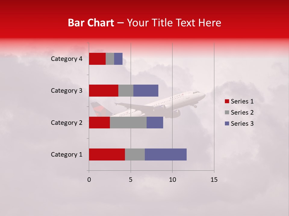 Blue Airliner Color PowerPoint Template