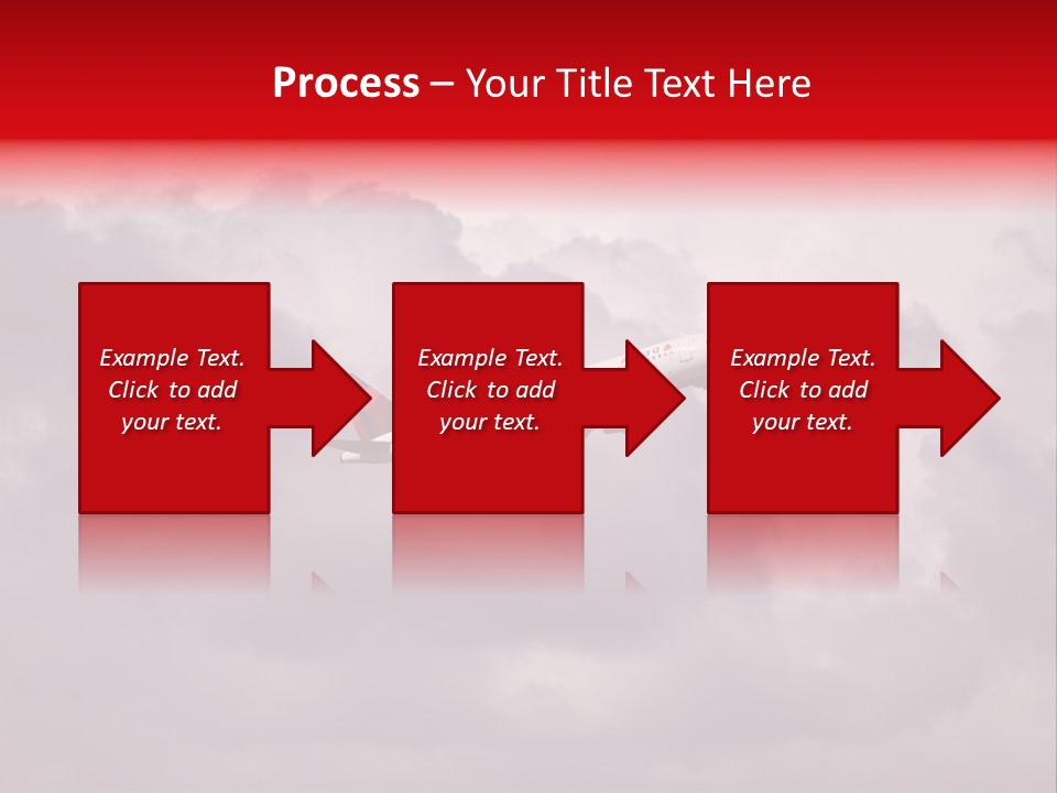 Blue Airliner Color PowerPoint Template