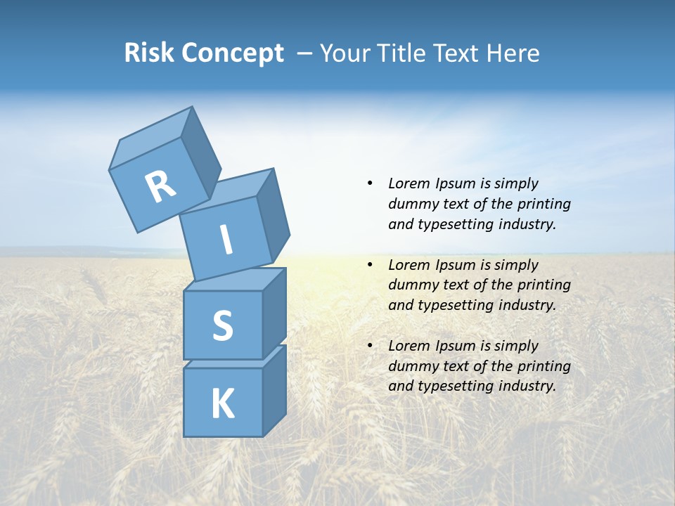 Insurance Economy Crisis PowerPoint Template